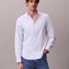Klassisches Oxford-Hemd aus Cotton Stretch mit Streifen und Button-Down-Kragen