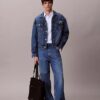 Klassisches Oxford-Hemd aus Cotton Stretch mit Streifen und Button-Down-Kragen