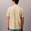 Klassisches Polohemd aus gestreiftem Baumwollpiqué Klassisches Polohemd aus gestreiftem Baumwollpiqué