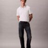 Klassisches Polohemd mit Monogram und Piqué-Einsätzen