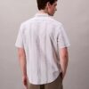 Klassisches Stretchhemd mit garngefärbten Streifen