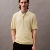 Klassisches Sweater-Poloshirt aus Leinenmischung