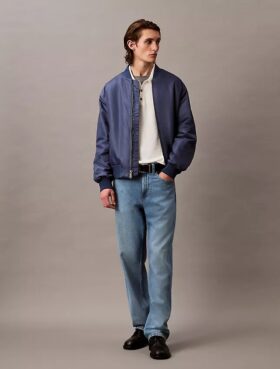 Klassisches Sweater-Poloshirt aus Leinenmischung