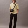 Klassisches Sweater-Poloshirt aus Leinenmischung