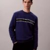 Klassisches Sweatshirt mit Fleece-Streifen Klassisches Sweatshirt mit Fleece-Streifen