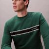 Klassisches Sweatshirt mit Fleece-Streifen Klassisches Sweatshirt mit Fleece-Streifen