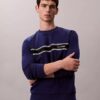 Klassisches Sweatshirt mit Fleece-Streifen Klassisches Sweatshirt mit Fleece-Streifen
