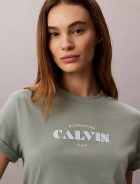 Klassisches T-Shirt mit auffälligem Logo-Aufdruck
