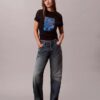 Klassisches T-Shirt mit Blumen-Logo-Grafik Klassisches T-Shirt mit Blumen-Logo-Grafik
