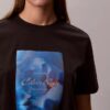 Klassisches T-Shirt mit Blumen-Logo-Grafik Klassisches T-Shirt mit Blumen-Logo-Grafik