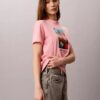 Klassisches T-Shirt mit Blumengrafik