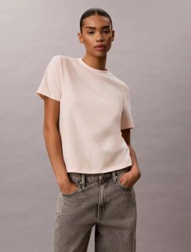 Klassisches T-Shirt mit Blumenprint