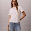 Klassisches T-Shirt mit Blumenprint Klassisches T-Shirt mit Blumenprint