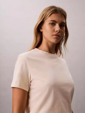 Klassisches T-Shirt mit Blumenprint
