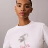 Klassisches T-Shirt mit Blumenprint Klassisches T-Shirt mit Blumenprint