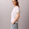 Klassisches T-Shirt mit Calvin-Schriftzug Klassisches T-Shirt mit Calvin-Schriftzug