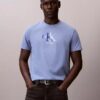Klassisches T-Shirt mit doppeltem Monogram-Print Klassisches T-Shirt mit doppeltem Monogram-Print