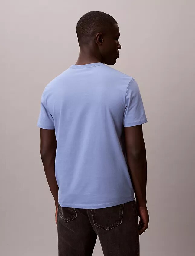 Klassisches T-Shirt mit doppeltem Monogram-Print Klassisches T-Shirt mit doppeltem Monogram-Print