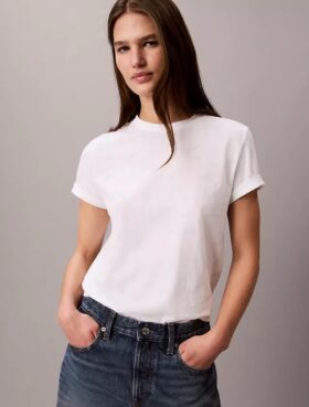 Klassisches T-Shirt mit durchgängigem, verblasstem Monogram