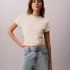 Klassisches T-Shirt mit durchgängigem, verblasstem Monogram