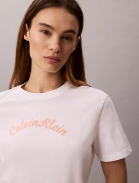 Klassisches T-Shirt mit Filz-Logo-Grafik