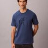 Klassisches T-Shirt mit geprägtem Monogram