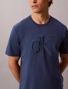 Klassisches T-Shirt mit geprägtem Monogram