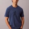 Klassisches T-Shirt mit geprägtem Monogram