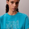 Klassisches T-Shirt mit Glitzer-Logo