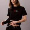 Klassisches T-Shirt mit Herz-Logo