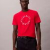 Klassisches T-Shirt mit kreisförmigem Logo