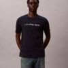 Klassisches T-Shirt mit Logo-Grafik in Kleinbuchstaben Klassisches T-Shirt mit Logo-Grafik in Kleinbuchstaben