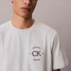 Klassisches T-Shirt mit Logo-Kreis-Grafik Klassisches T-Shirt mit Logo-Kreis-Grafik