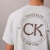 Klassisches T-Shirt mit Logo-Kreis-Grafik Klassisches T-Shirt mit Logo-Kreis-Grafik