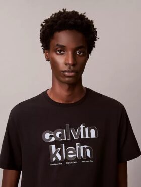 Klassisches T-Shirt mit Schatten-Logo-Grafik