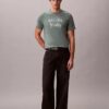 Klassisches T-Shirt mit Schatten-Logo-Grafik Klassisches T-Shirt mit Schatten-Logo-Grafik
