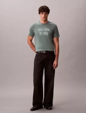 Klassisches T-Shirt mit Schatten-Logo-Grafik