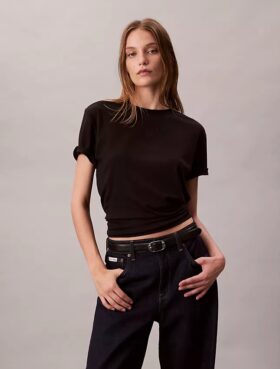 Klassisches T-Shirt mit Supima-Baumwoll-Emblem-Logo