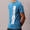 Klassisches T-Shirt mit vertikalem Logo