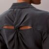 Klassisches Voile-Hemd mit Knopfleiste