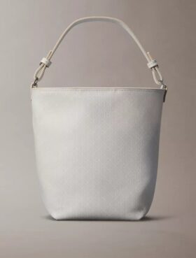 Kleine Beuteltasche mit durchgehendem Emblem-Logo und Beutel