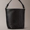 Kleine Beuteltasche mit durchgehendem Emblem-Logo und Beutel Kleine Beuteltasche mit durchgehendem Emblem-Logo und Beutel