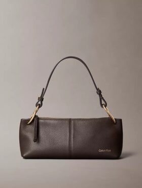 Kleine, lässige, wandelbare Ledertasche