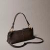 Kleine, lässige, wandelbare Ledertasche