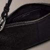 Kleine, lässige, wandelbare Ledertasche
