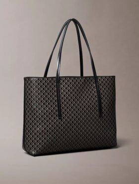 Kleine Tasche mit durchgehendem Emblem-Logo-Print und Beutel