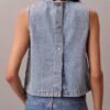 Kürzliches Denim-Oberteil