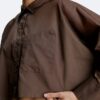 Kürzliches, locker sitzendes Dolman-Hemd mit Knopfleiste