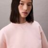 Kürzliches Sweatshirt aus French Terry in lockerer Passform