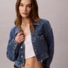 Kurze Denim-Trucker Jacket